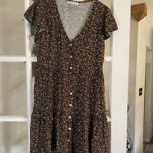 FLORAL DRESS ARIZONA JEAN CO SUPPER FLATTERING